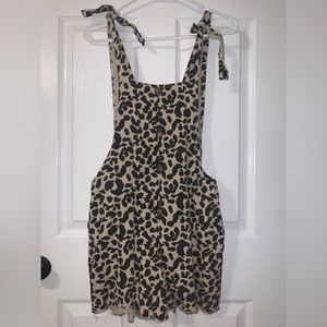 Cheetah Print Romper with pockets